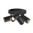 Asto Tube Sufit Spot Aluminium Czarny | 4x GU10 Max. 10W - Ściemnianie