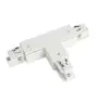 3 phase T-connector V earth right - White